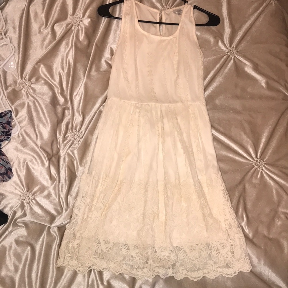 Charming Charlie white lace dress